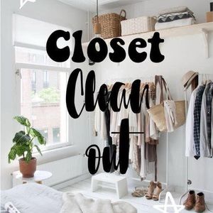 New Years Closet Clean Out Sale!!